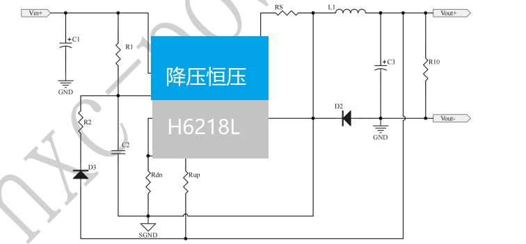 ݺ H6218L оƬ  ֧֌24V30V36V48V60V72V120VݔD3.3V5V12V4A 